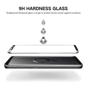 Samsung Galaxy S9 Plus 033mm 9H Sertlik 3D Kavisli Kenar Tam Ekran HD Cam Ekran Koruyucu Siyah - 5