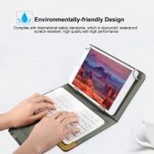 Altın Renkli Evrensel Bluetooth Klavye Deri Tablet Kılıfı ve Tutucu 97 ve 101 İnç Ainol PiPO Ramos Tabletler İçin - 6