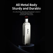 Netac U782C 128GB USB C Tipi ve USB 30 Çift Arayüzlü 360 Derece Döner Metal Flash Bellek OTG - 7