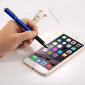 Evrensel 2'si 1 Arada Çok Fonksiyonlu İnce Uçlu Kapasitif Dokunmatik Ekran Stylus Kalem Koyu Mavi - 8