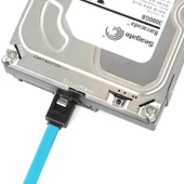 7 Pin SATA 3.0 Dişi to 7 Pin SATA 3.0 Dişi HDD Veri Kablosu 50cm Mavi - 5