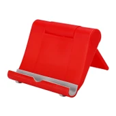 Peacock Katlanabilir Ayarlanabilir Tablet Standı Masaüstü Tutucu Kırmızı - 1