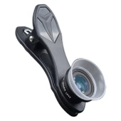APEXEL APL-24X-H 2'si 1 Arada Evrensel Dış 12X ve 24X Makro Telefon Lensi ve Lens Kapağı - 2