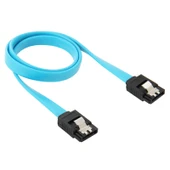 7 Pin SATA 3.0 Dişi to 7 Pin SATA 3.0 Dişi HDD Veri Kablosu 50cm Mavi - 2