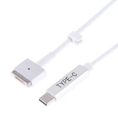 85W MagSafe 2 T Şeklinde 5 Pin USB C PD Şarj Kablosu Beyaz 1.7 Metre - 2