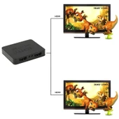 Mini Full HD 4K 1x2 HDMI 3D V1.4b Splitter HDTV STB DVD Projektör DVR Uyumlu - 5