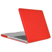 MacBook Pro 13.3 inç A1278 Uyumlu Kırmızı 3'ü 1 Arada Sert Kılıf Klavye Koruyucu ve Toz Tıkacı - 2