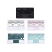 HB119B 10 inç Evrensel Tablet Kablosuz Bluetooth Klavye Dokunmatik Panel Siyah - 2