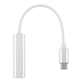 Alüminyum Kasa 3.5mm Jack Harici USB C Tip C Ses Kartı HIFI Sihirli Ses 7.1 Kanal Dönüştürücü Adaptör Gri - 4