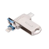 Richwell 32GB Metal USB Flash Bellek Type-C 8 Pin USB 30 OTG Fonksiyonlu Gri - 2