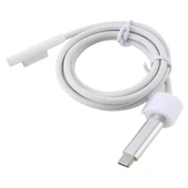 Microsoft Surface Pro 7 6 5 4 3 ve Surface Go Uyumlu USB-C Tip C Erkek Güç Adaptörü Şarj Kablosu Beyaz 1.5m - 4