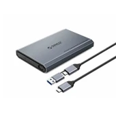 ORICO DD25 C3 2.5 inç Tip C to Tip C ve USB Mekanik SSD Kutusu 6TB Koyu Gri - 1