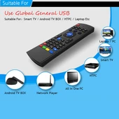 MX3 Hava Faresi Kablosuz 2.4G Uzaktan Kumanda Klavye Android TV Kutusu Mini PC için Tarayıcı Kısayolları - 8