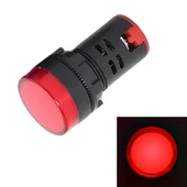 12V 22mm Kırmızı LED Sinyal Gösterge Lambası AD16-22D S - 1