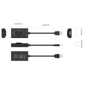 ORICO SC2 Çok Fonksiyonlu USB Harici Sürücüsüz Ses Kartı 2 Kulaklık Girişi 1 Mikrofon Girişi ve Ses Ayarı Siyah - 5