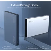 ORICO DD25 C3 2.5 inç Tip C to Tip C ve USB Mekanik SSD Kutusu 6TB Koyu Gri - 6