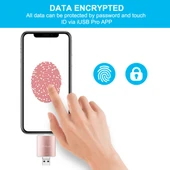 Richwell 3 in 1 16GB Metal Çift Kapaklı USB 3.0 Type-C 8 Pin OTG Fonksiyonlu Flash Bellek Kırmızı - 4