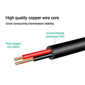 3 Amper USB to 5.5 x 2.1mm DC Güç Kablosu 1 Metre - 5