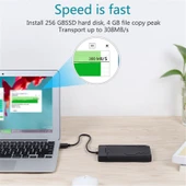 UNITEK SATA 2.5 inç USB 3.0 Arayüzlü HDD Kutusu 30cm Kablo - 7