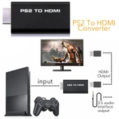 Mini PS2 HDMI Ses Video Dijital Dönüştürücü Adaptör - 6
