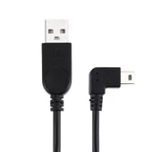 Sol Açılı Mini USB - USB Veri ve Şarj Kablosu 28cm - 3