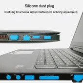 13 in 1 Evrensel Silikon Toz Koruyucu Tıpa Laptop Mavi - 6