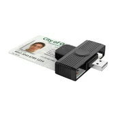 Rocketek CR318 USB 2.0 Akıllı Kart Okuyucu SIM ID CAC Kart Destekli - 1