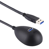AVM USB 3.0 Erkekten Dişiye Uzatma Veri Senkronizasyon Güç Şarj Kablosu Masaüstü Taban Tutucu 80cm - 4