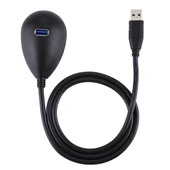 AVM USB 3.0 Erkekten Dişiye Uzatma Veri Senkronizasyon Güç Şarj Kablosu Masaüstü Taban Tutucu 80cm - 3