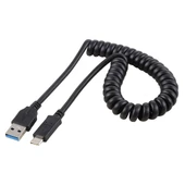 1.5 Metre USB 3.0 Erkekten Type-C Erkek Yaylı Uzatma Kablosu Yüksek Hızlı - 2