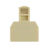 RJ45 Cift Portlu LAN Ethernet Baglanti Adaptoru 2 RJ45 Disi 1 RJ45 Erkek - 5