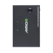 AIMOS AM-KVM201CC 2 Port USB HUB HDMI KVM Anahtarı Uzatma Kablosuz - 3