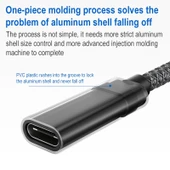 USB 3.0 Erkekten USB-C Dişiye Uzatma Kablosu - Alüminyum Kasa - 5Gbps Hız - 6