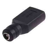 USB Dişi - 5.5 x 2.1mm Dişi Fiş Adaptör Konnektörü - 3