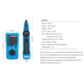 BSIDE FWT11 RJ11 RJ45 Telefon Kablosu İzleyici Ethernet LAN Ağ Kablosu Test Cihazı - 8