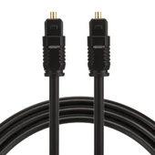 EMK 1 Metre 4.0mm OD Toslink Erkek-Erkek Dijital Optik Ses Kablosu - 1
