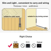 10 Metre CAT7 10 Gigabit Ethernet Ultra İnce Patch Kablosu Siyah Korumalı RJ45 Konnektörlü - 4