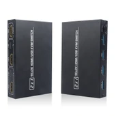 AM KVM201CL 2x1 4K HDMI USB KVM Anahtarı Metal Kasa - 2