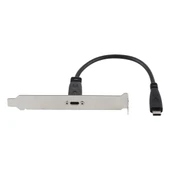 20cm USB-C Tipi Panel Braket Dişi-Erkek Uzatma Kablosu - 3