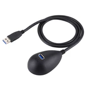 AVM USB 3.0 Erkekten Dişiye Uzatma Veri Senkronizasyon Güç Şarj Kablosu Masaüstü Taban Tutucu 80cm - 2