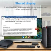 AM KVM201CL 2x1 4K HDMI USB KVM Anahtarı Metal Kasa - 7