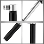 Kırmızı Mini Taşınabilir Alüminyum Bisiklet Pompası Seti Plastik Yapışkanlı Lastik Yaması ve Lastik Kaldırıcı - 5