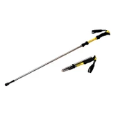 125cm Ayarlanabilir Taşınabilir Sarı Alüminyum Alaşımlı Yürüyüş Sopası - 2