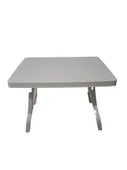 Portatif Büyük Boy Plastik Katlanabilir Piknik Sehpası Kamp Masası Beyaz 78 x 55 x 57 cm - 4