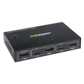 AIMOS AM-KVM201CC 2 Port USB HUB HDMI KVM Anahtarı Uzatma Kablosuz - 2