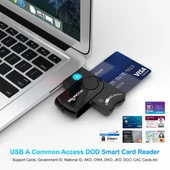 ROCKETEK CR310 USB 2.0 Çok Fonksiyonlu Kart Okuyucu TF SD SIM Akıllı Kart - 8
