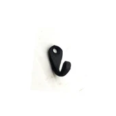 Antika Tarz Dekoratif Pirinç Tekli Mini Askı - 27x11 Mm, Oksit - 1