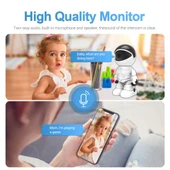 ESCAM PT205 HD 1080P Robot WiFi IP Kamera Hareket Algılama Gece Görüşü 10m IR Mesafe EU Priz - 9