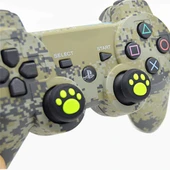 4'lü Yeşil Kedi Pati Silikon Koruyucu Kapak PS4 PS3 PS2 Xbox360 XboxOne WiiU Joystick - 3