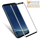 IMAK 9H 3D Kavisli Tam Ekran Temperli Cam Filmi Galaxy S9 Plus Şeffaf - 2